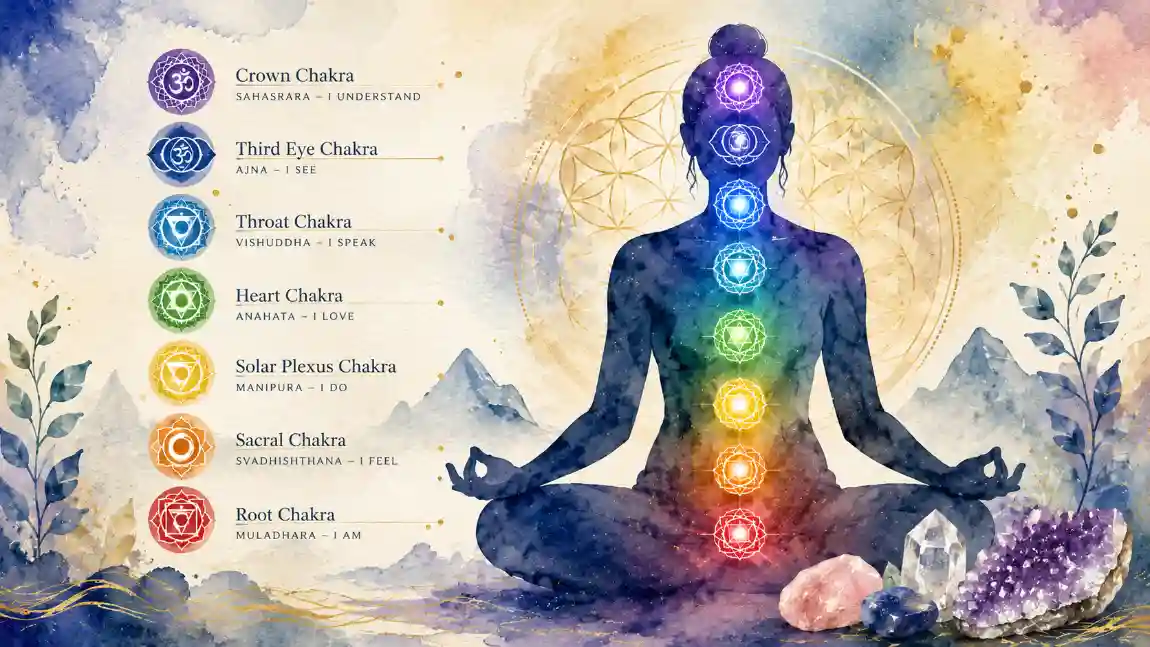 The seven chakras a Simple and honest Guide - Shreem Crystals