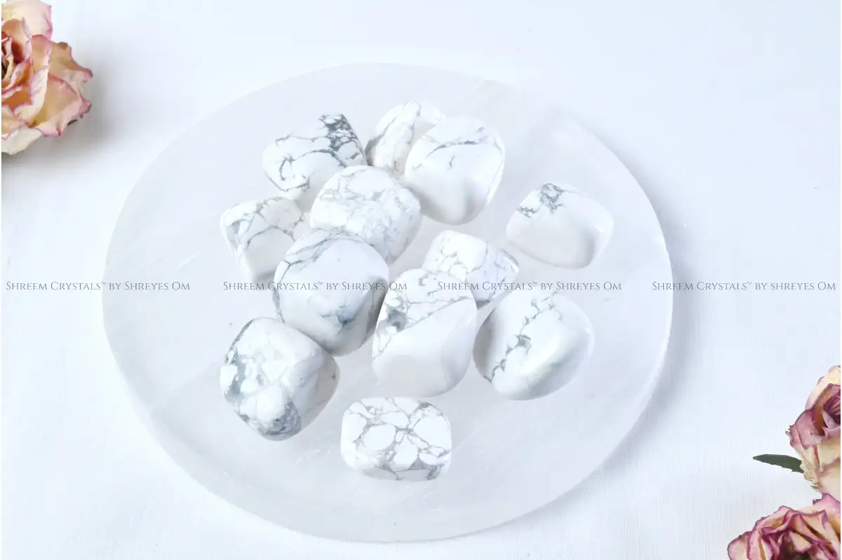 Howlite Tumbles – Shreem Crystals